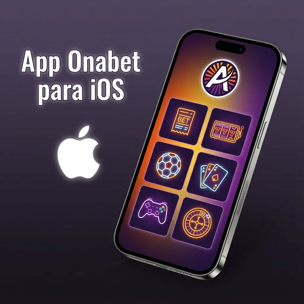 Onabet app icon on iOS device screen showing betting platform interface for iPhone and iPad users