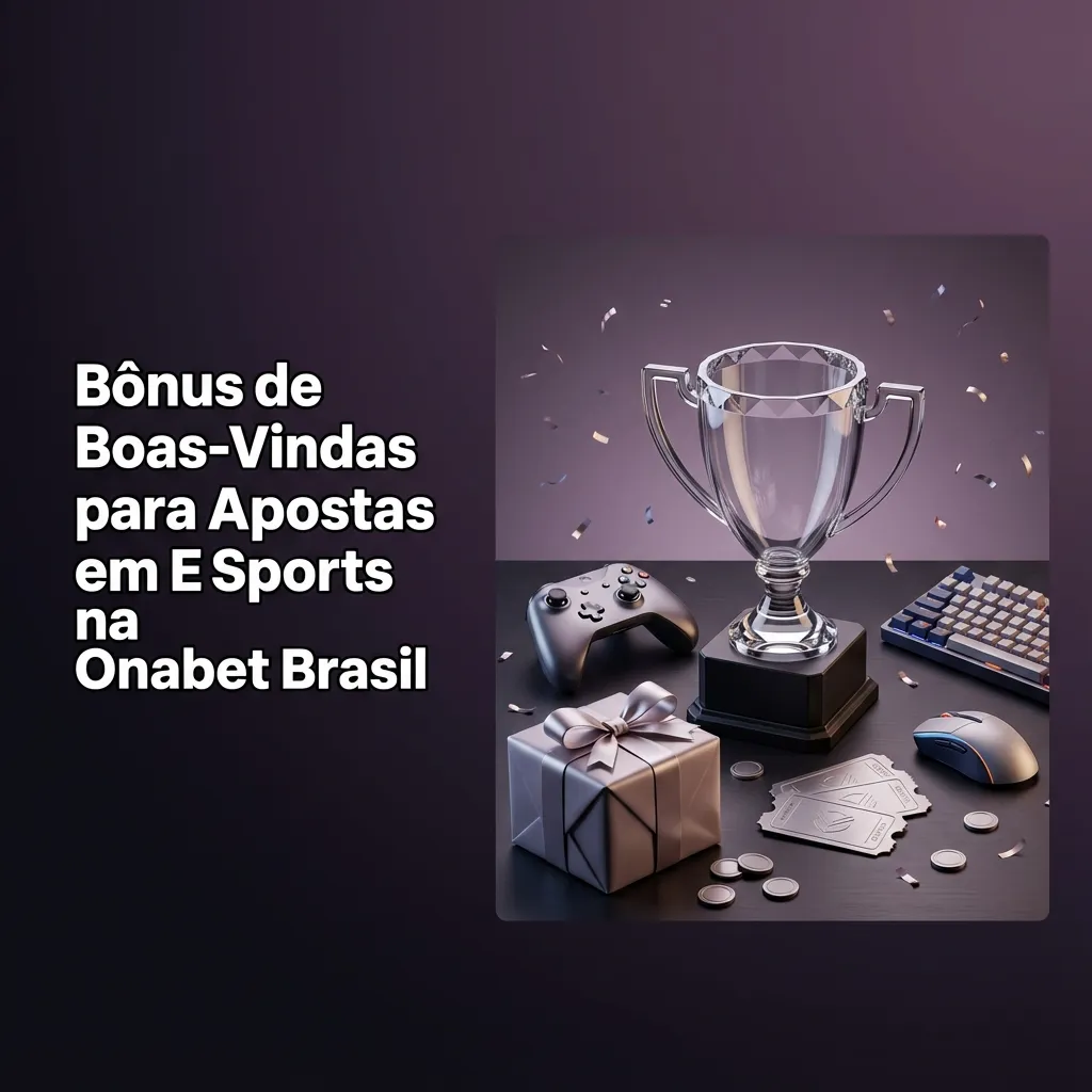 Onabet Brasil welcome bonus page showing registration steps and esports betting options for new users