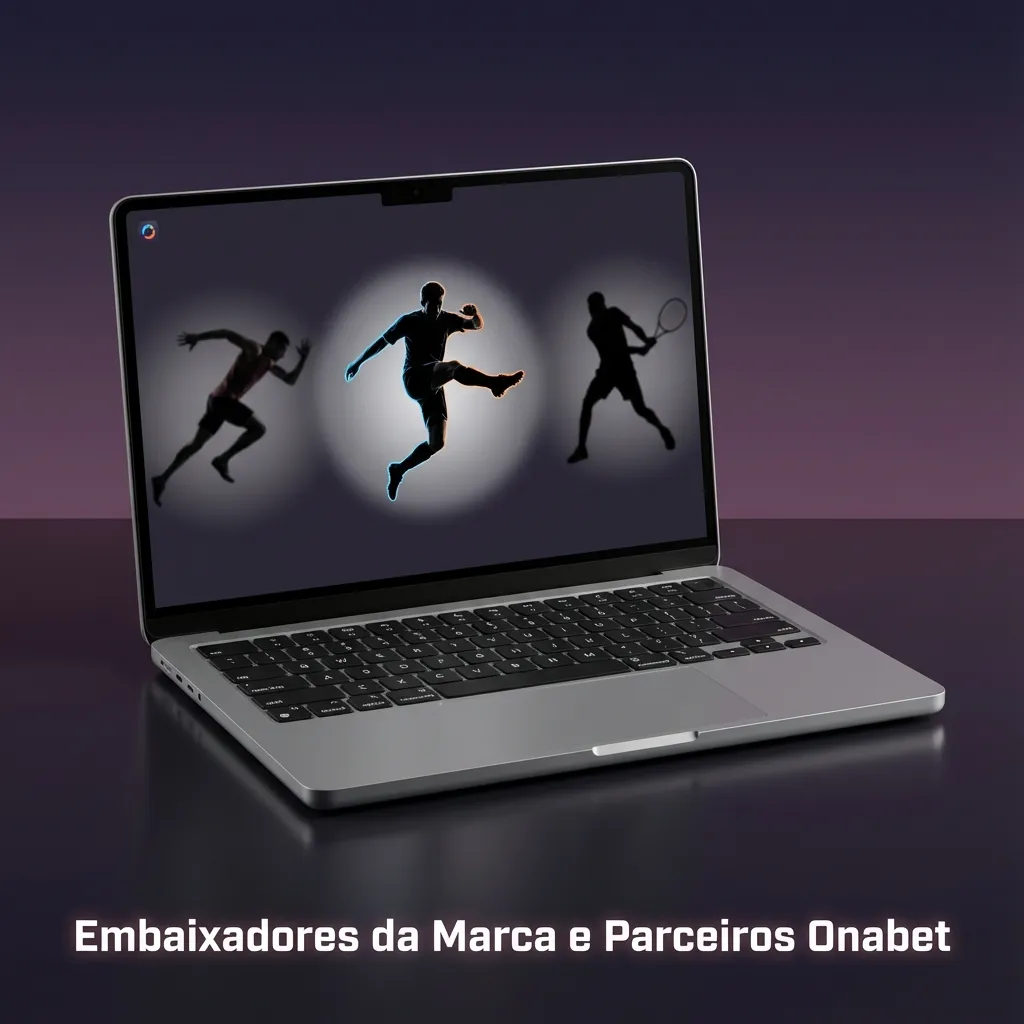 Onabet logo with digital marketing icons representing affiliate partnerships and social media presence strategy