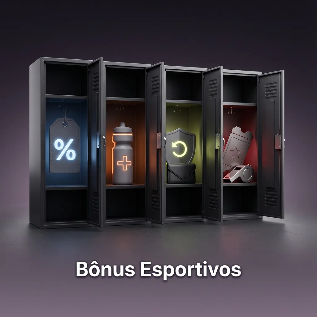 Sports betting bonuses interface showing promotions for football, cricket, eSports and live betting markets