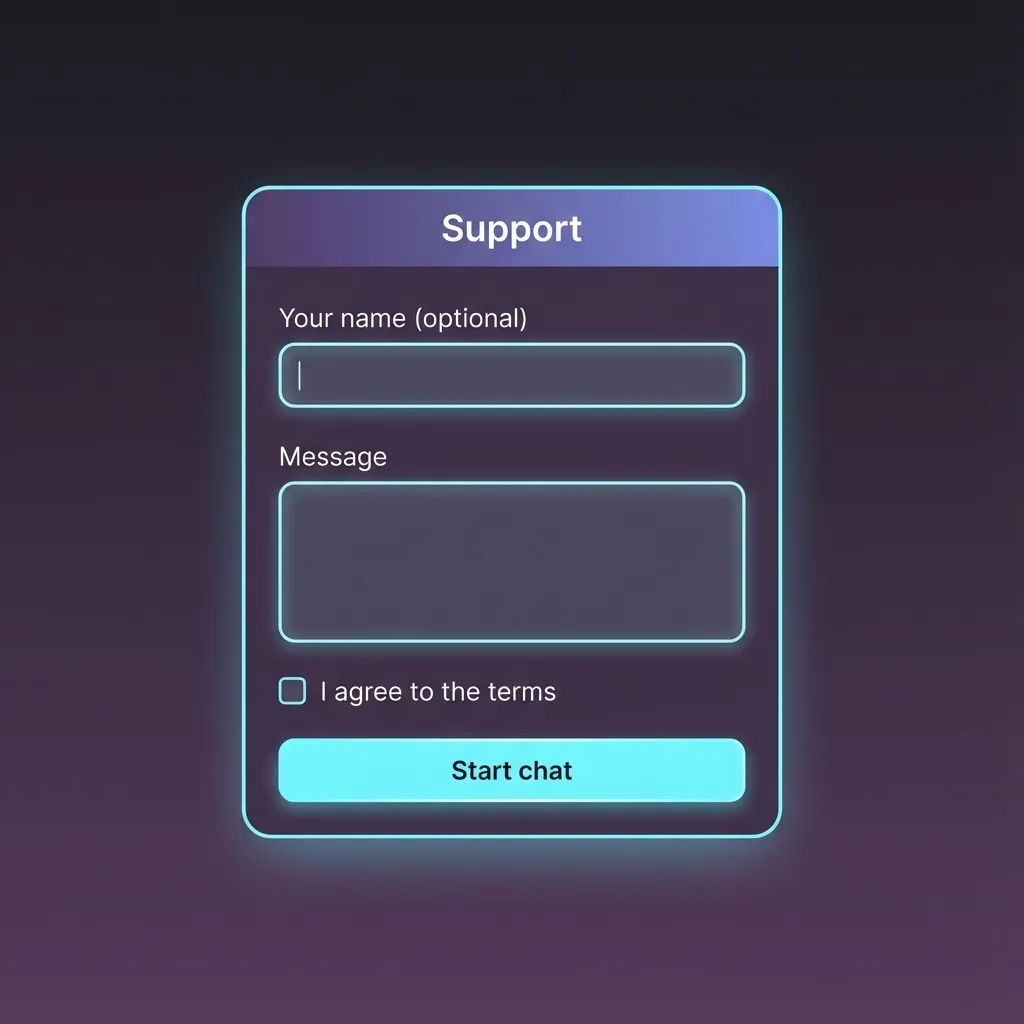 Customer support contact options including 24/7 live chat, email, WhatsApp, and Telegram for assistance in Portuguese.