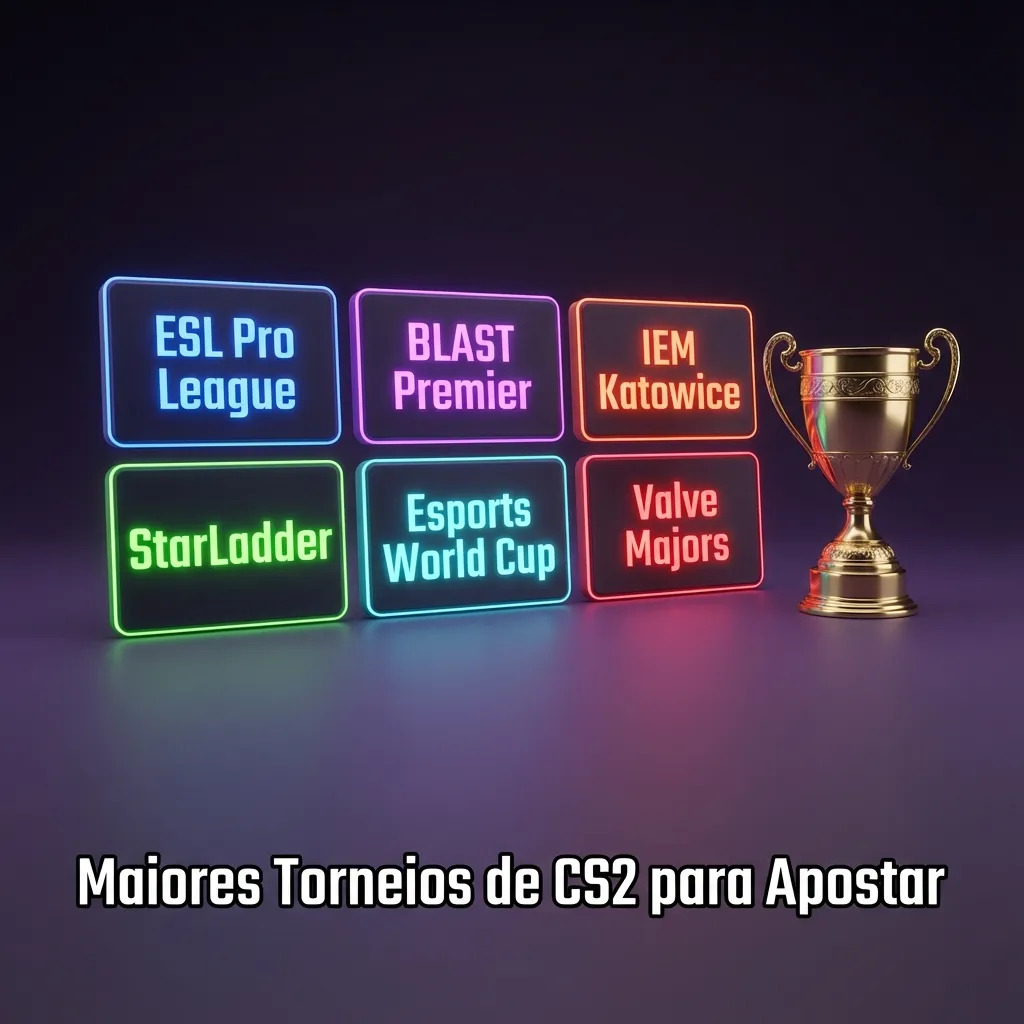 CS2 tournament logos including ESL Pro League, BLAST Premier, IEM Katowice, and Valve Majors for competitive betting