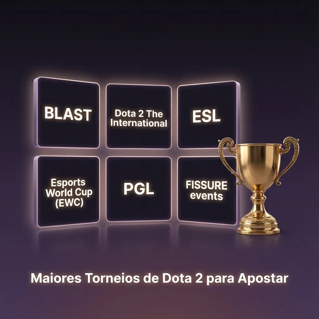 Top Dota 2 tournaments including The International, ESL One, and PGL Majors for competitive esports betting