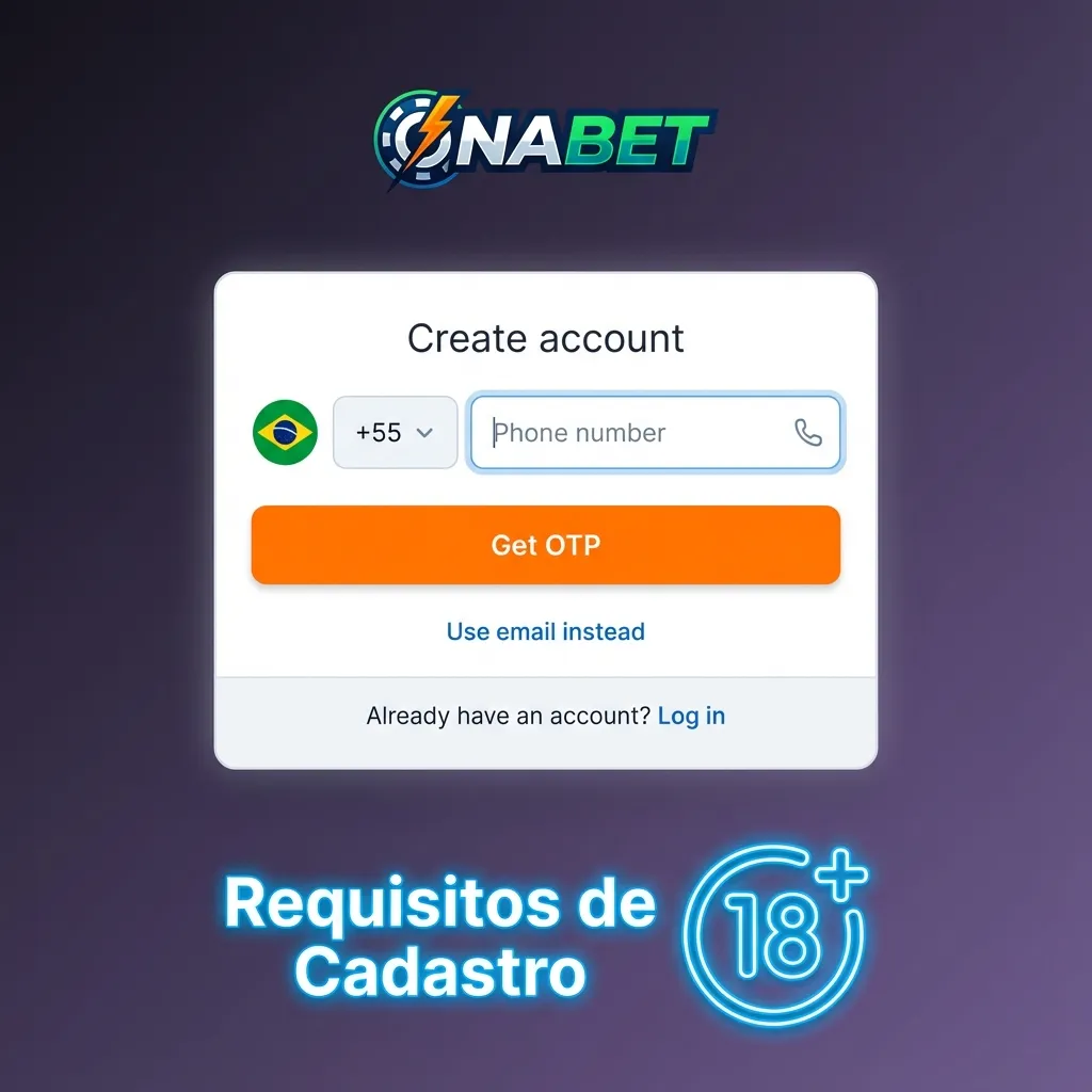 Registration requirements page showing age verification, single account per CPF rule, and Brazilian residency criteria.