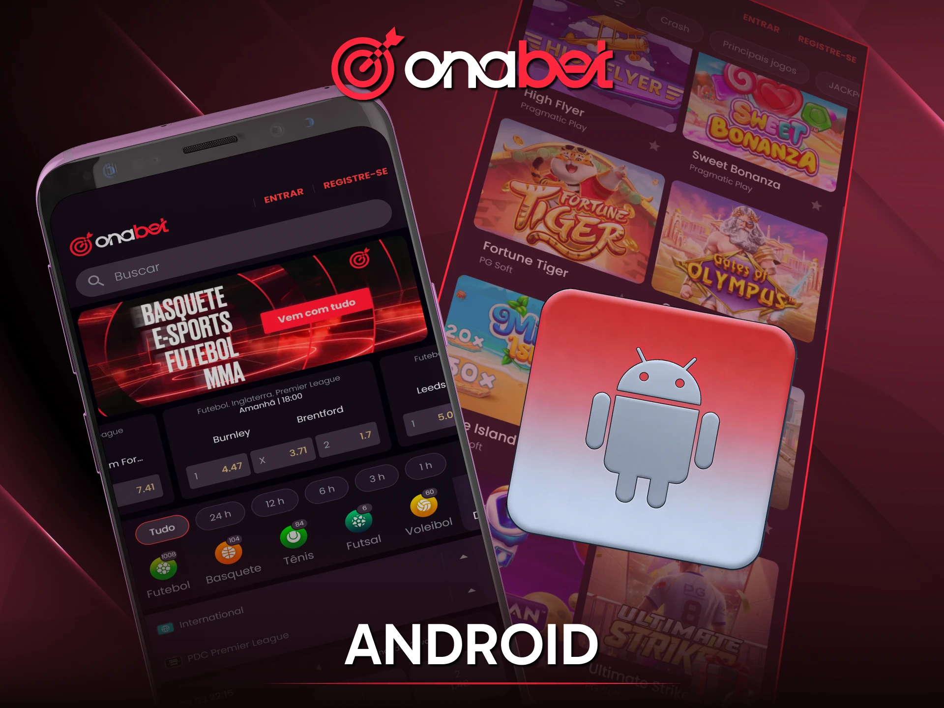 Baixe e instale o aplicativo Onabet para Android e leve suas apostas para qualquer lugar.