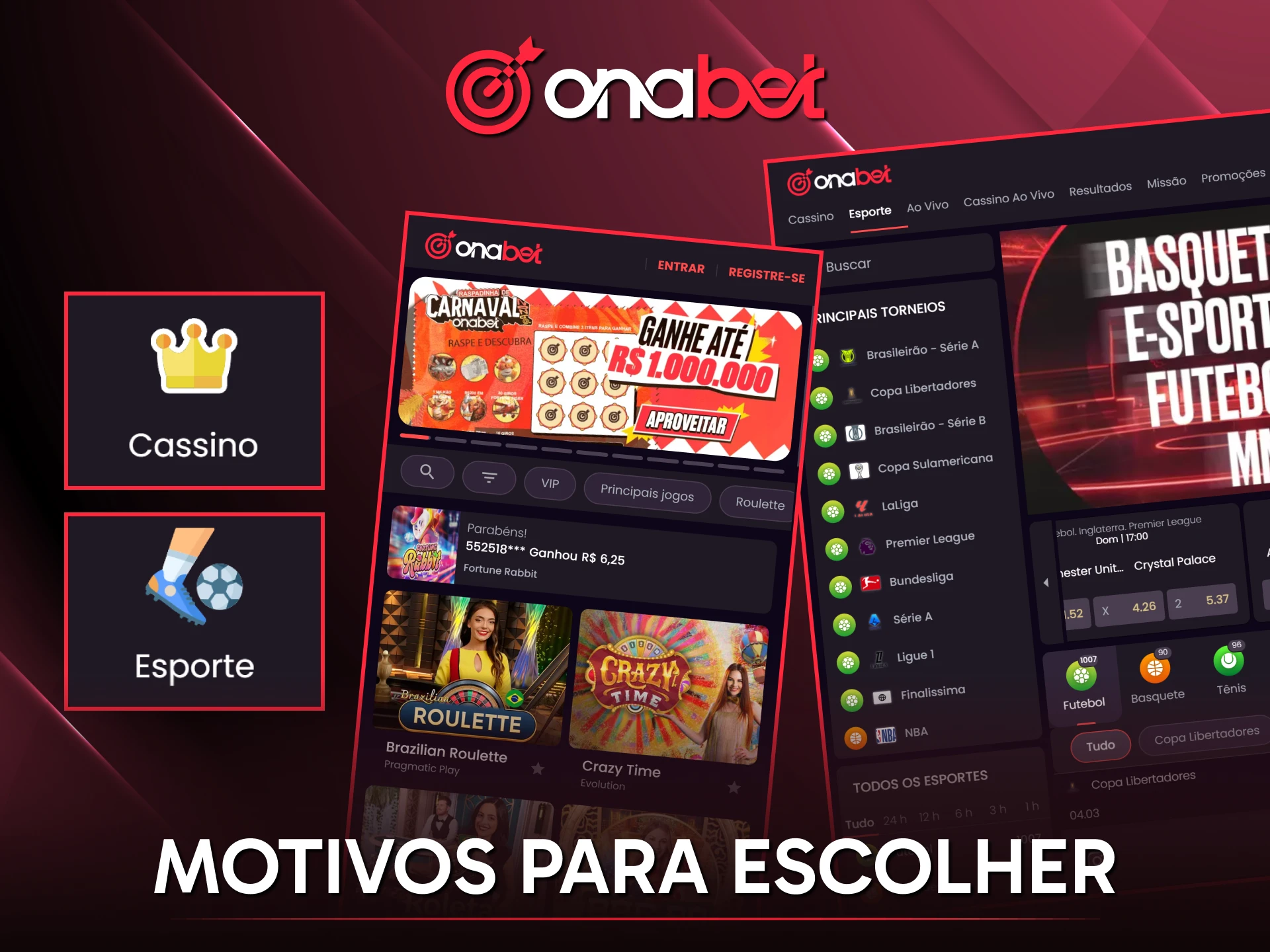 Descubra os principais motivos para escolher a Onabet como sua plataforma de apostas de confiança no Brasil.