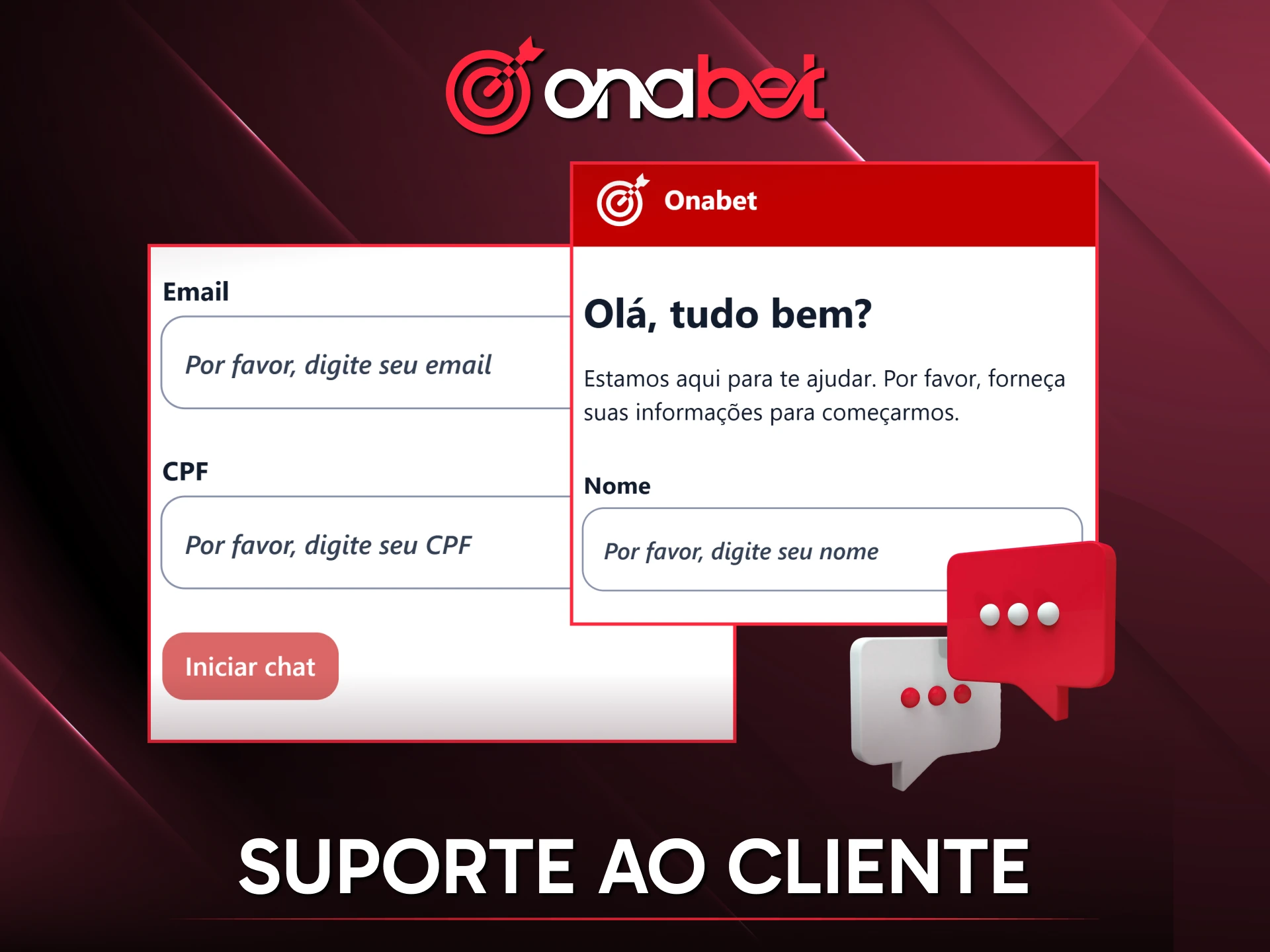 Acesse os Contatos e Suporte ao Cliente da Onabet para resolver dúvidas via chat ao vivo ou e-mail.
