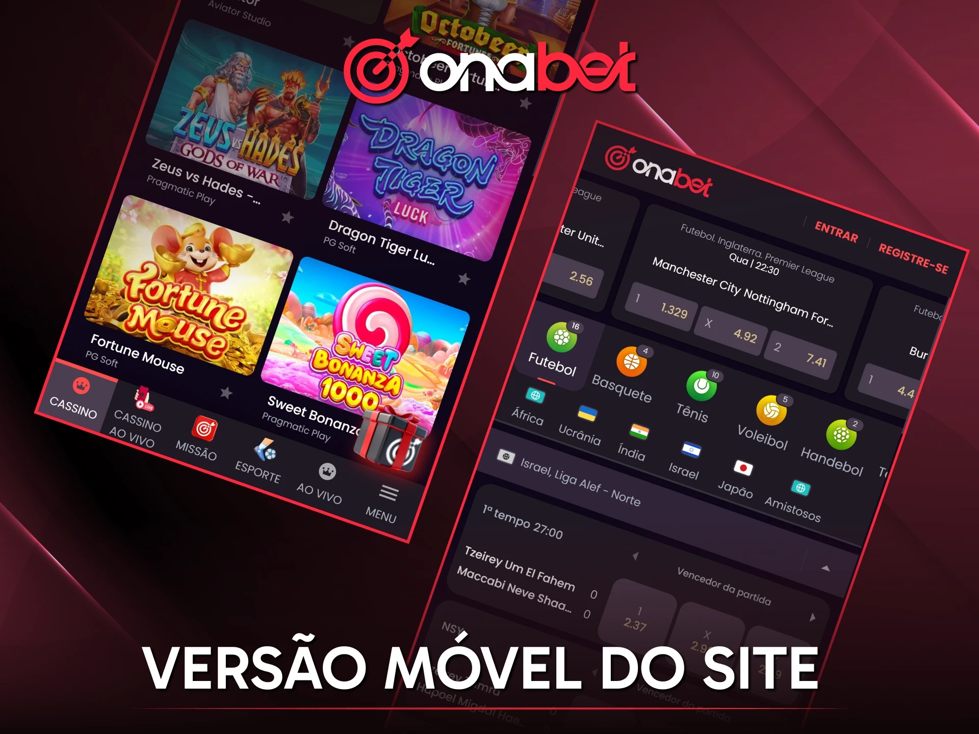 Explore a Versão Móvel do Site Onabet, totalmente otimizada para navegadores de smartphones e tablets.