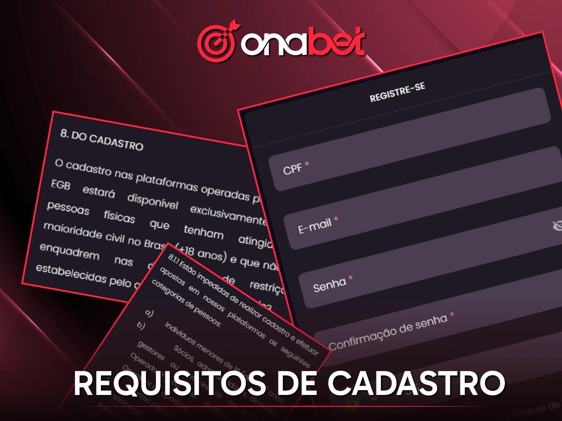 Verifique os requisitos de cadastro da Onabet para garantir a segurança da sua conta de apostas no Brasil.