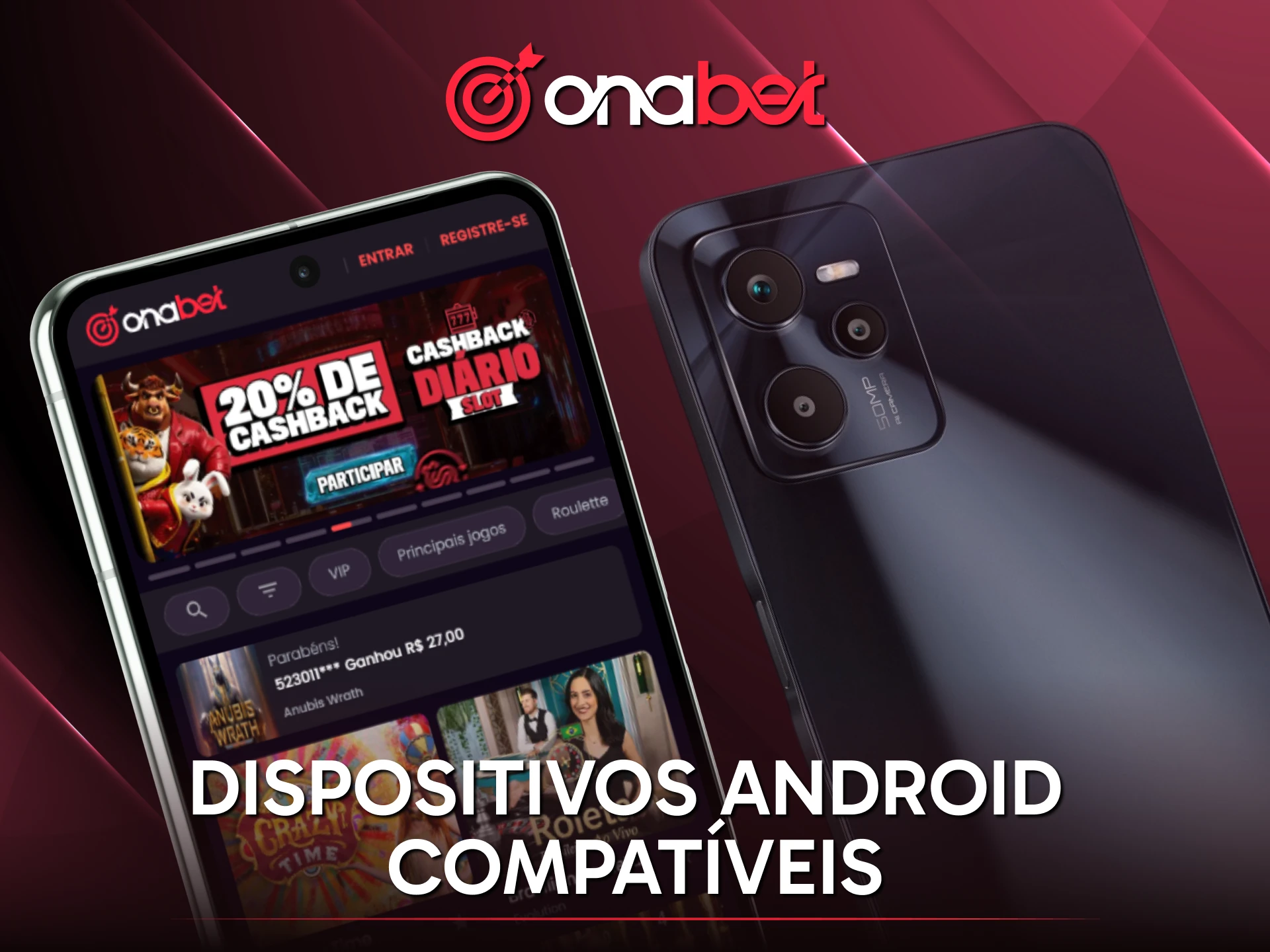 Verifique os dispositivos Android compatíveis para instalar o App Onabet hoje.
