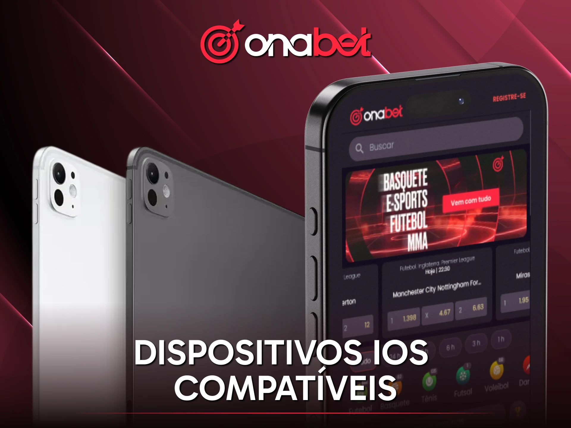 Veja quais dispositivos iOS suportam o App Onabet no seu iPad.