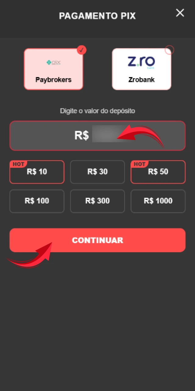 Realize o seu primeiro depósito de forma segura através do App Onabet.