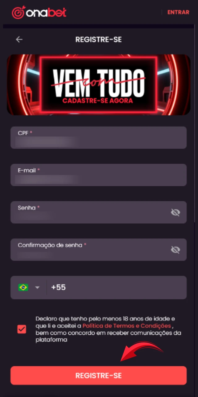 Ative seu perfil de usuário na Onabet para começar a explorar as apostas esportivas.