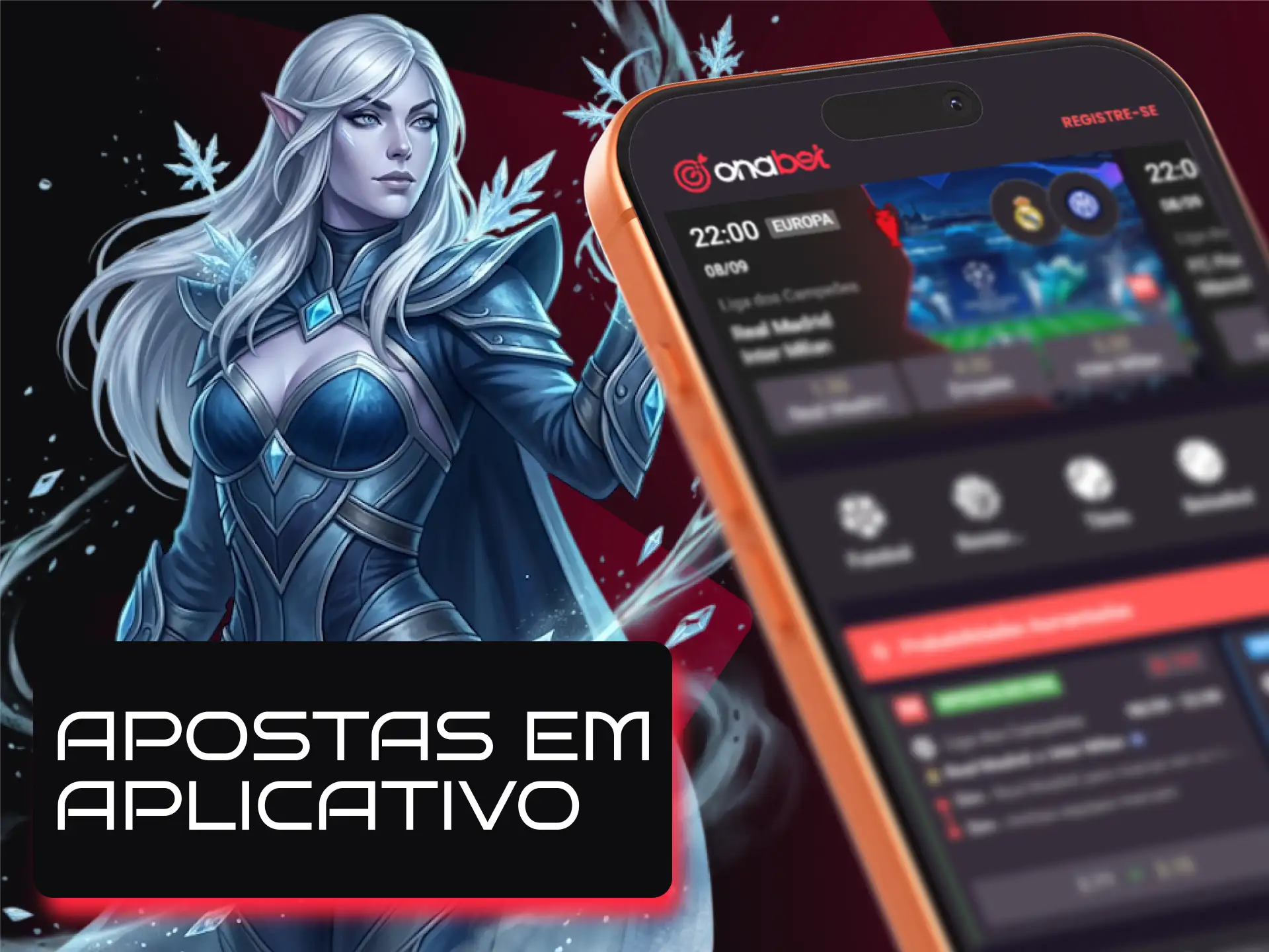 Apostas em partidas de Dota 2 diretamente pelo app móvel da Onabet no celular.