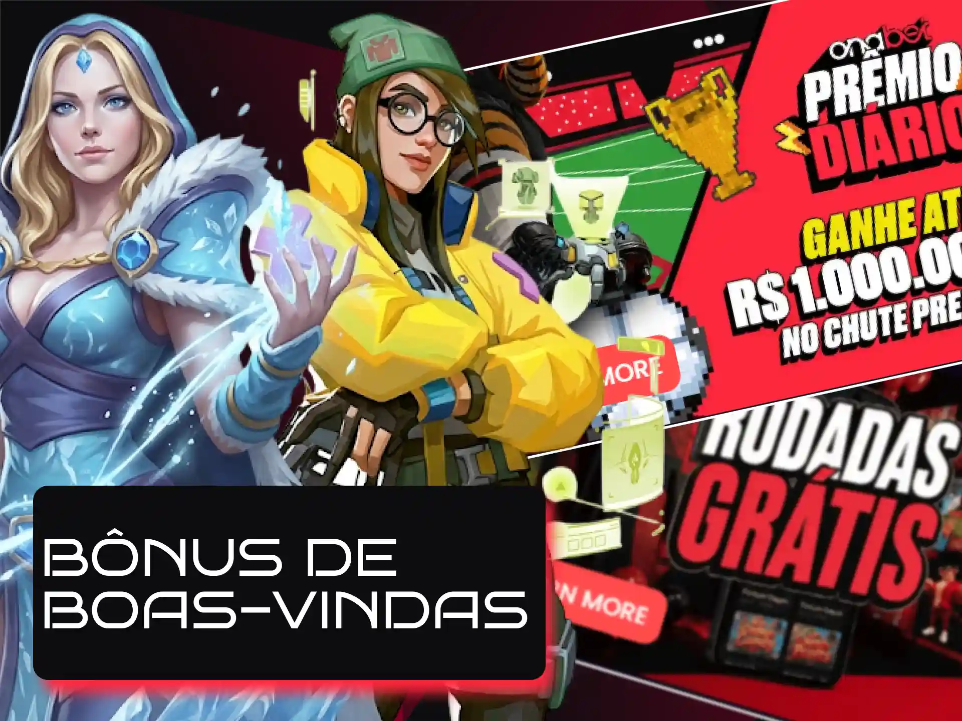 Bônus e promoções de boas-vindas para novos apostadores de e-sports na Onabet.